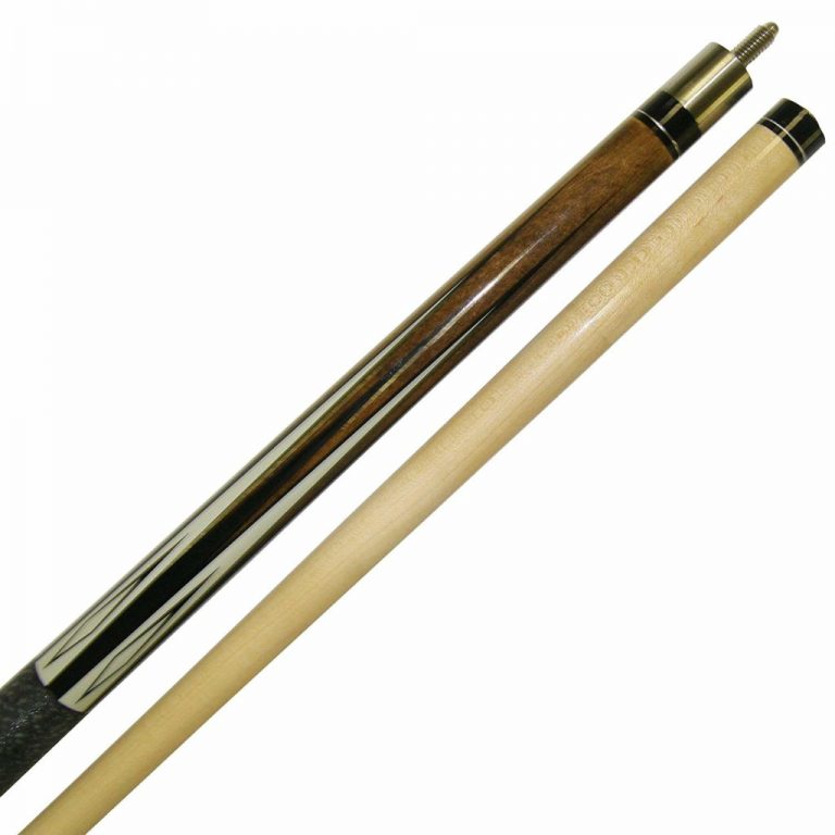 58" 2-Piece Pool Cue Set - Hardwood Billiard Stick With Leather Tip (18-21oz Options)